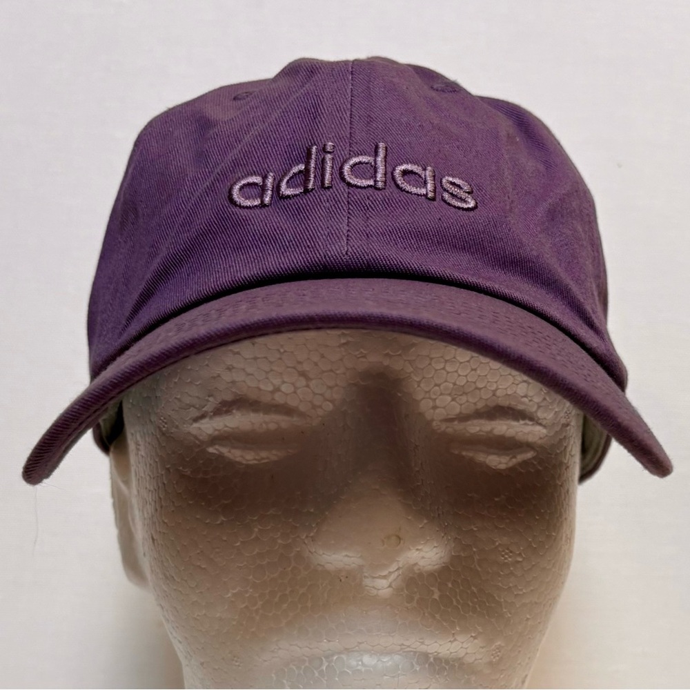 Women’s Adidas Purple Contender Cap Hook & Loop Strap New Cotton OS Embroidered